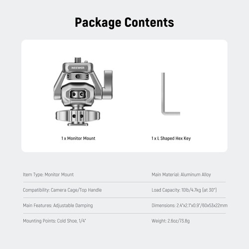 NEEWER MA017 Kamera Monitör Adaptörü