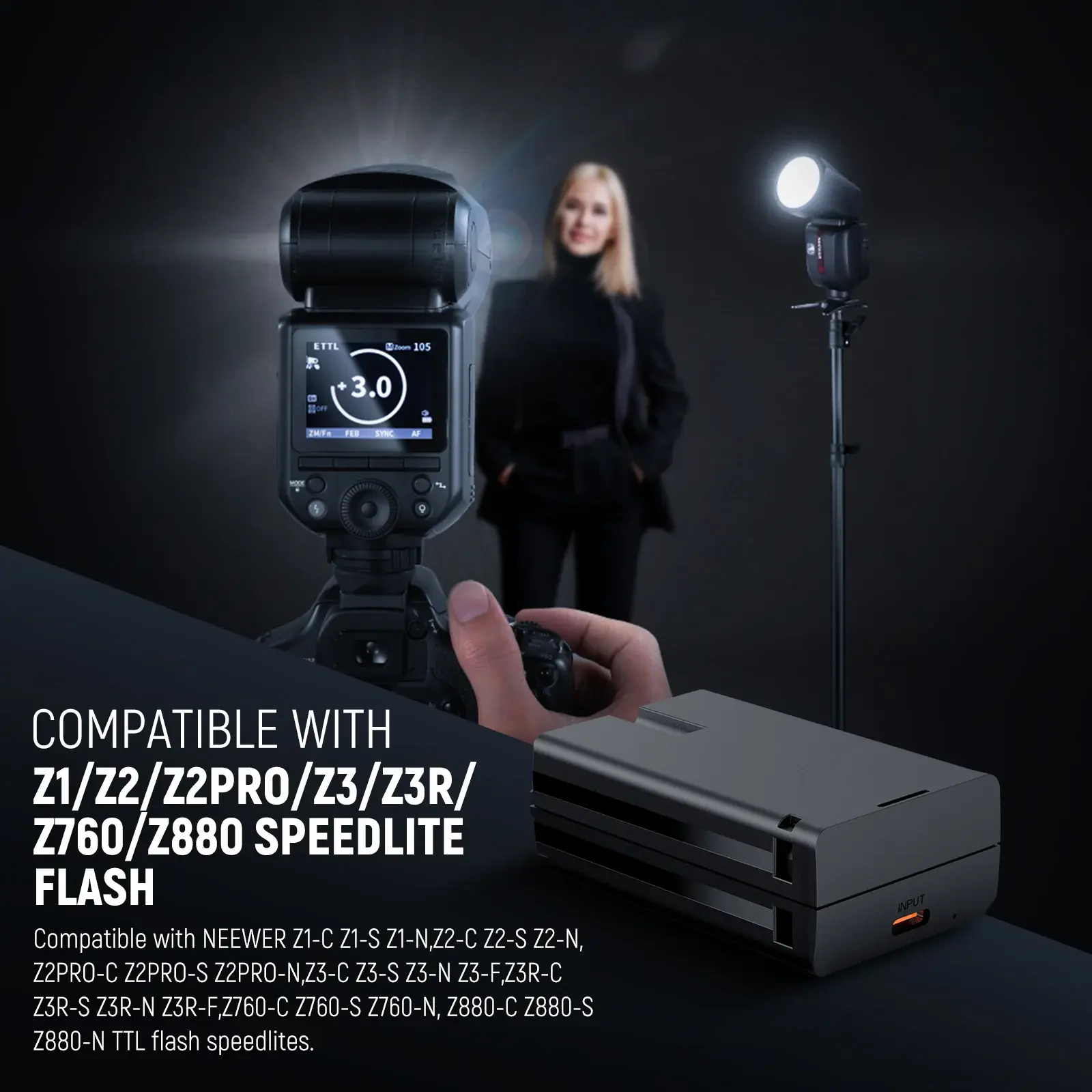 Neewer - NEEWER NB-Z1 Pro 7.2V 3000mAh Li-ion Yedek Batarya (1)