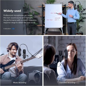 Neewer NW-700 Pro Condenser Microphone and Monitor Headphones 7-in-1 Kit - Thumbnail