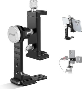 Neewer - NEEWER PA002 Alüminyum Alaşımlı Döndürülebilir Akıllı Telefon Tripod Adaptörü