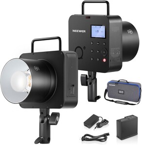 Neewer Q4 400Ws 2.4G TTL Akülü Paraflaş (Basic Kit) - Thumbnail