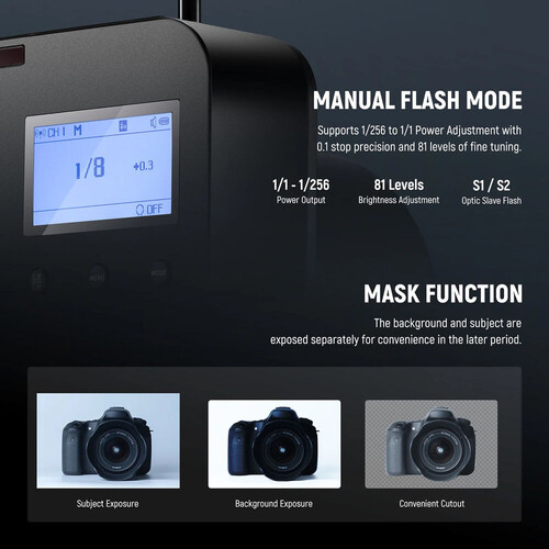 Neewer Q4 400Ws 2.4G TTL Üçlü Paraflaş Seti
