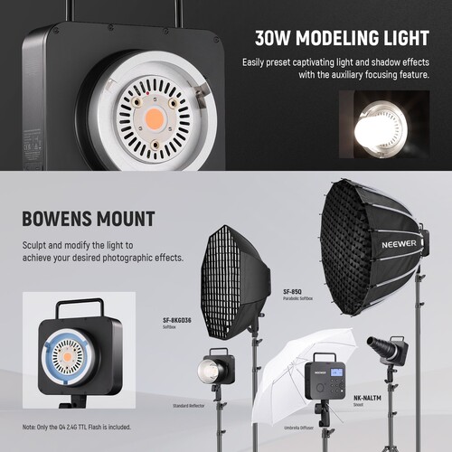 Neewer Q4 400Ws 2.4G TTL Ürün Çekim Seti (Çadır)