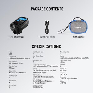 NEEWER QZ-C TTL Kablosuz Flaş Tetikleyici - Thumbnail