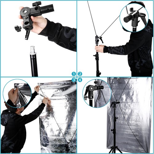 Neewer RF-0918 90x180cm Sunbounce Reflektör Set (Altın/Gümüş/Siyah/Beyaz)