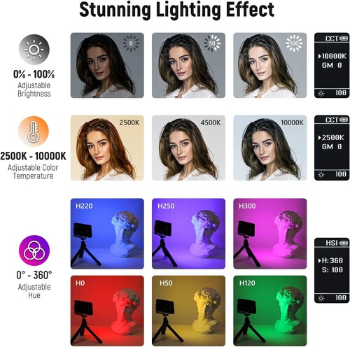 NEEWER SL90 RGB Mini Mobil Video Işığı