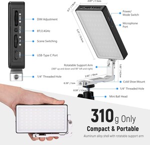 NEEWER SL90 RGB Mini Mobil Video Işığı - Thumbnail