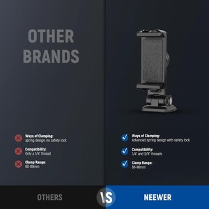 NEEWER SP-02 Akıllı Telefon Tutucu Tripod Montaj Adaptörü - Thumbnail