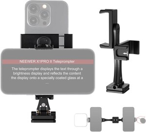 Neewer - NEEWER SP-08 Metal Telefon Tripod Montaj Adaptörü (Çift Telefon Tutuculu)