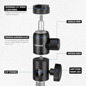 NEEWER ST-GM06 Işık Standı Montaj Adaptörü - Thumbnail