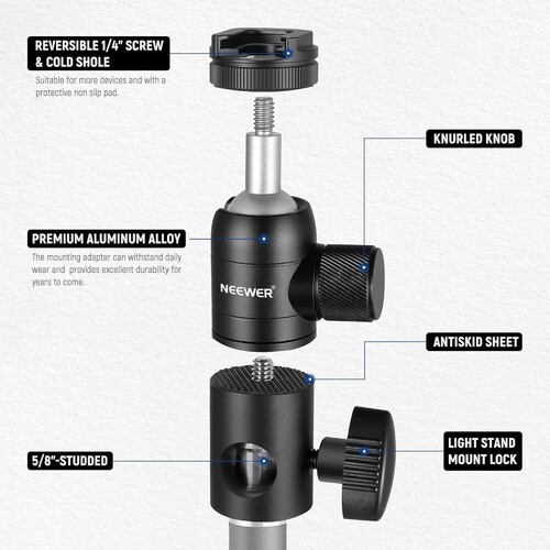 NEEWER ST-GM06 Işık Standı Montaj Adaptörü