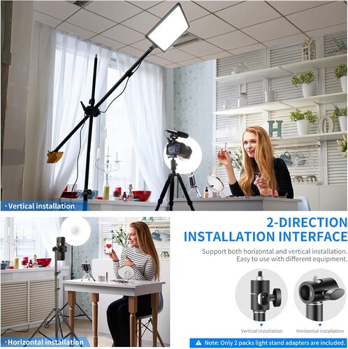 NEEWER ST12 Hızlı Adaptör Dönüştürücü - Işık Standı Uç Adaptörü (2'li Paket)