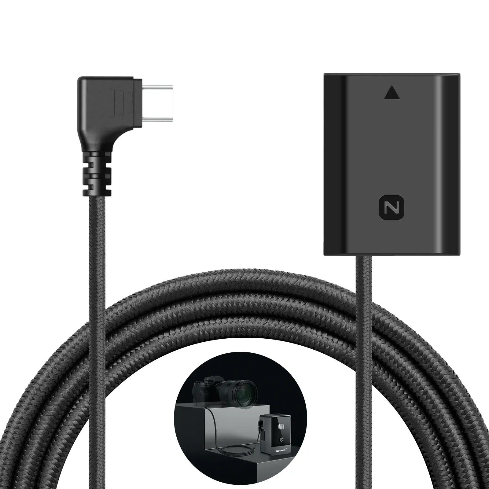 Neewer TC-FZ100 Type-C - NP-FZ100 Dummy (Kukla) Batarya Adaptörü