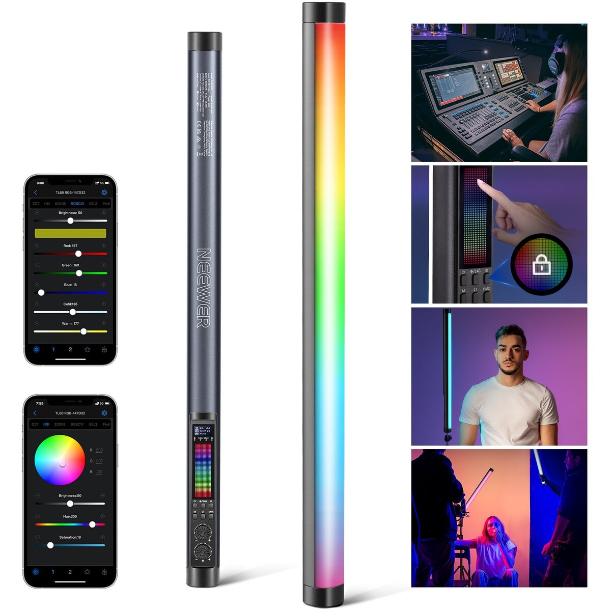 Neewer Tl60rgb Led Işık Tüpü