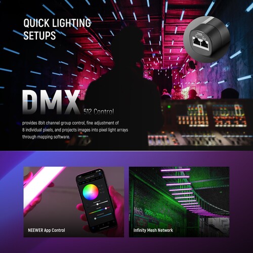 Neewer TL60RGB LED Işık Tüpü