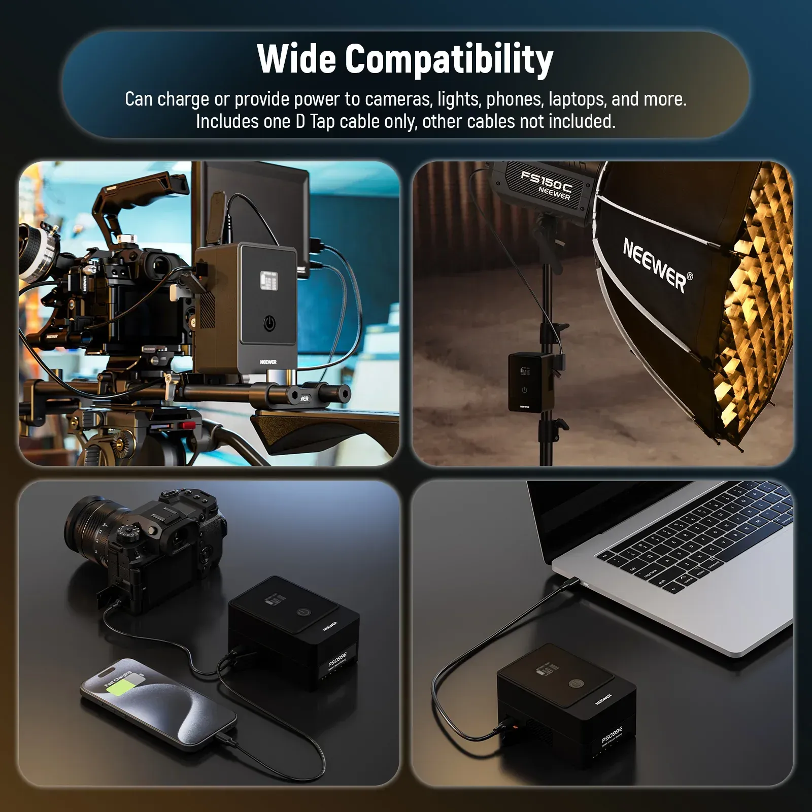 Neewer - Neewer V Mount Battery PS099E 6800 mAh 14.5 V 99 Wh (1)