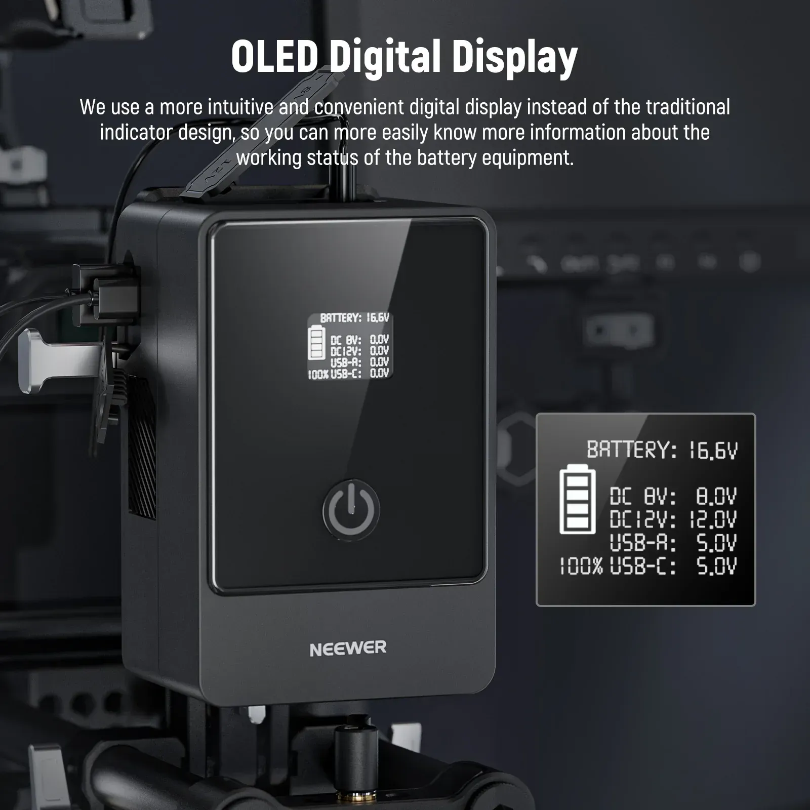 Neewer V Mount Battery PS099E 6800 mAh 14.5 V 99 Wh - Thumbnail