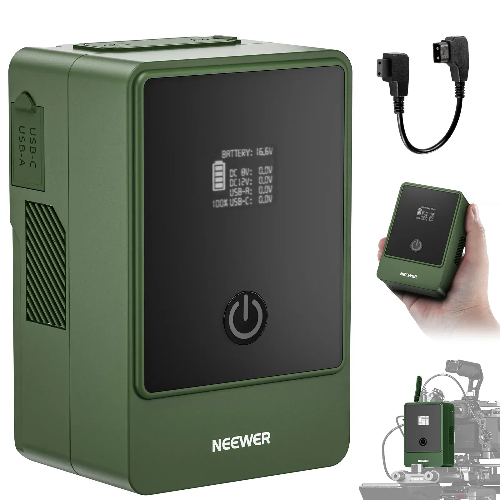 Neewer - NEEWER V Mount Battery PS099E 6800mAh 14.5V 99Wh (Green)