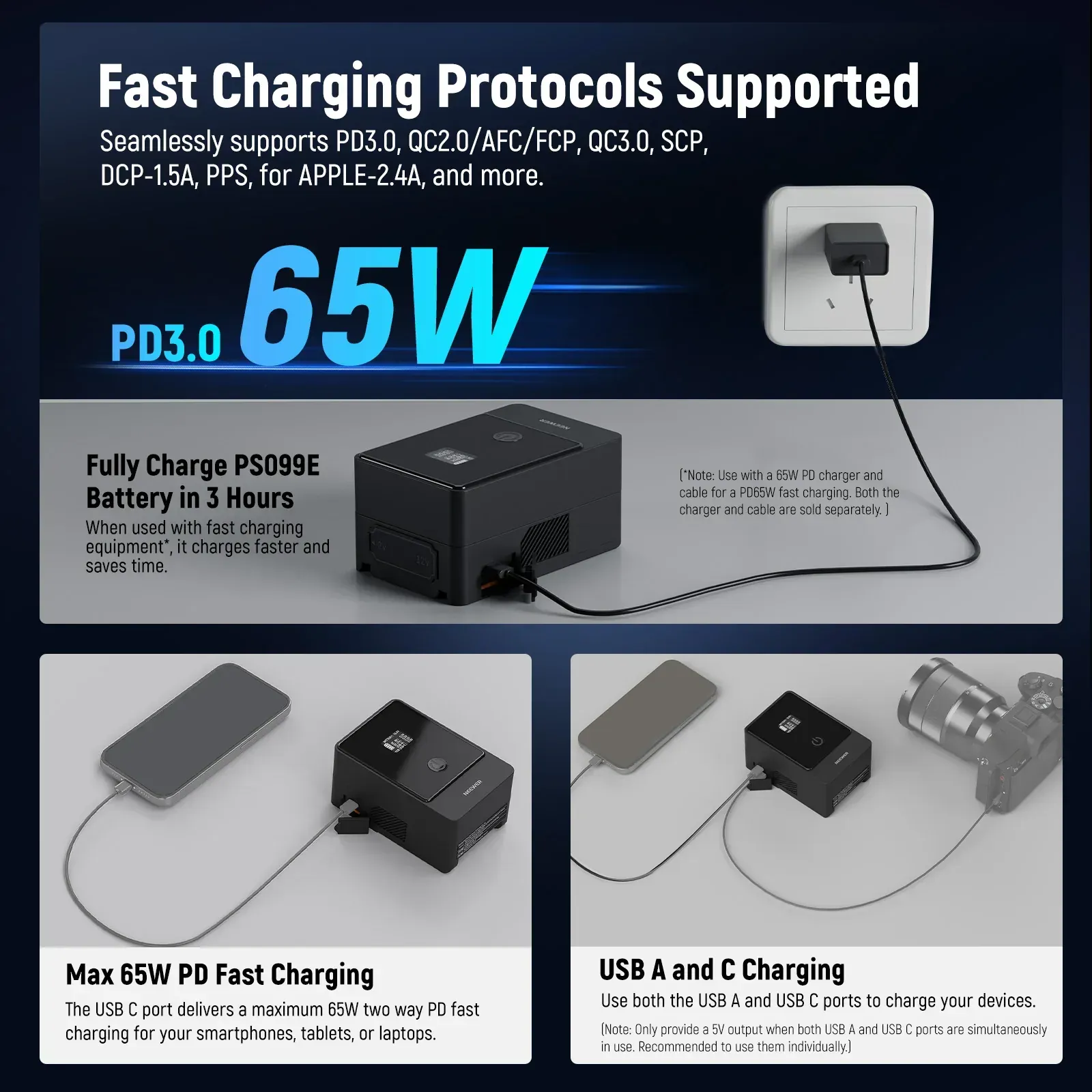 Neewer V Mount Battery PS099E 6800 mAh 14.5 V 99 Wh