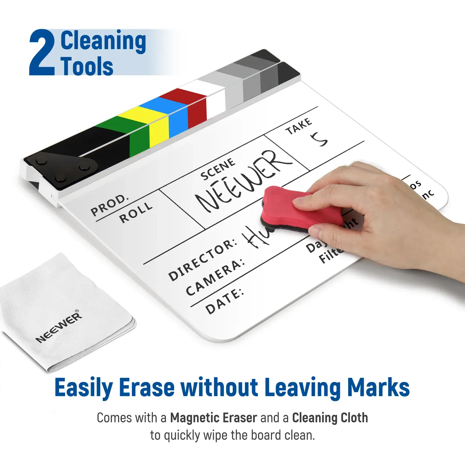 NEEWER Yönetmen Film Klaketi (30x25cm) - Thumbnail