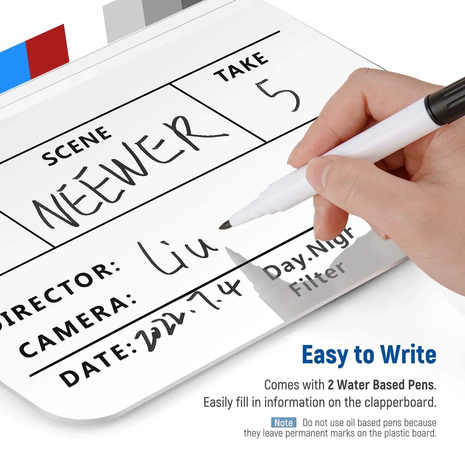 NEEWER Yönetmen Film Klaketi (30x25cm) - Thumbnail