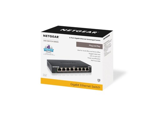 NETGEAR GS308 8 Portlu Gigabit Ethernet Switch