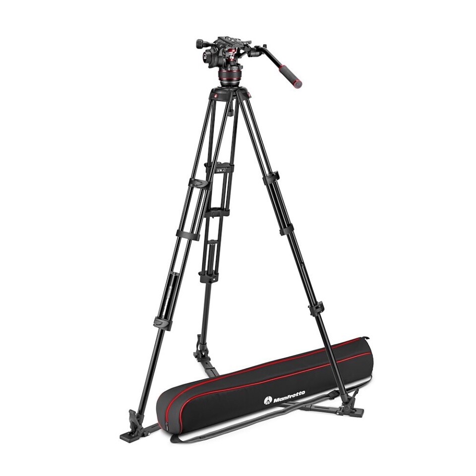 Manfrotto Nitrotech (mvk608twınga) 608 Video Head Aluminum Twin Leg Tripod Gs