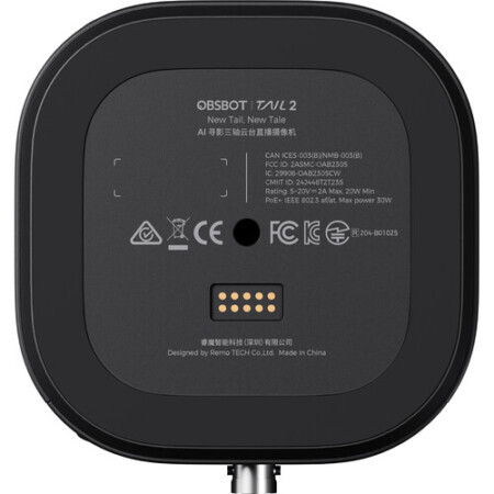 OBSBOT Tail 2 AI-Powered PTZR 4K Canlı Prodüksiyon Kamerası