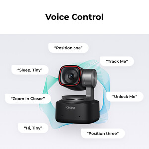 OBSBOT Tiny 2 PTZ 4K AI Webcam - Thumbnail