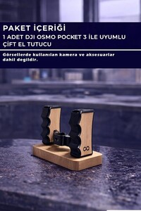 OEM DJI Osmo Pocket 3 İçin Çift El Tutucu Kit - Thumbnail