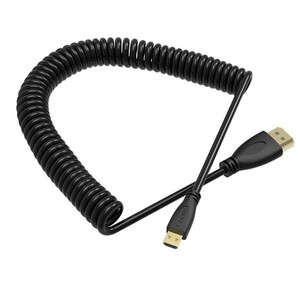 OEM - OEM Marka HD02 Spiral 4K HDMI Kablosu (C-A Mini) 50cm-90cm OEM - OEM Marka HD02 Spiral 4K HDMI Kablosu (C-A Mini) 50cm-90cm