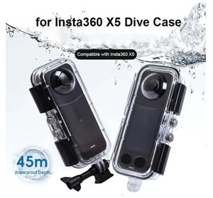 Oem Marka Insta 360 X5 Uyumlu Su Geçirmez Kılıf (45mt) - Thumbnail