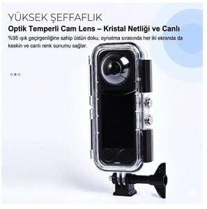 Oem Marka Insta 360 X5 Uyumlu Su Geçirmez Kılıf (45mt) - Thumbnail