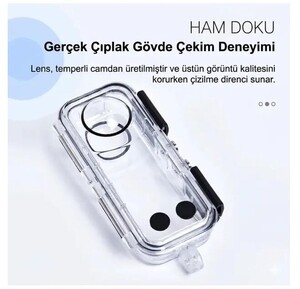 Oem Marka Insta 360 X5 Uyumlu Su Geçirmez Kılıf (45mt) - Thumbnail