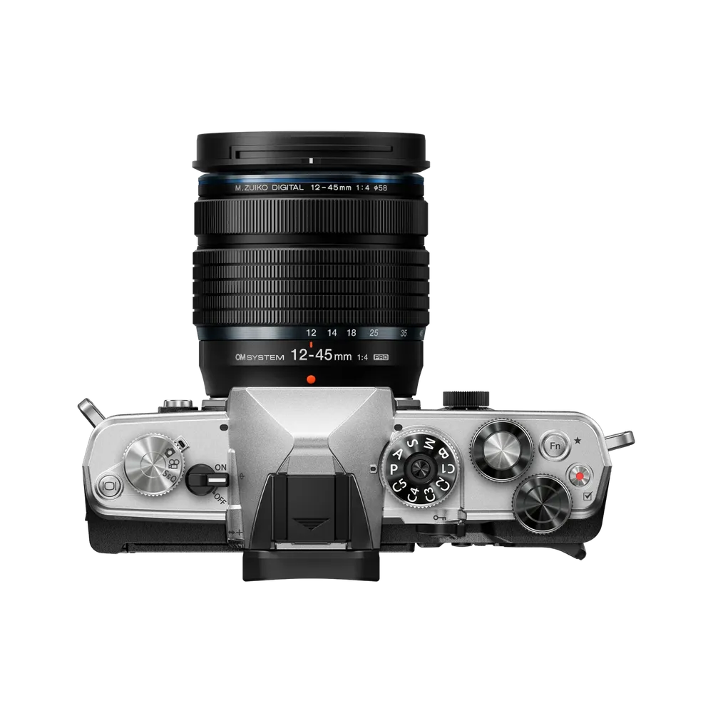 Olympus OM SYSTEM OM-3 Gümüş Gövde + M.Zuiko 12-45mm F4 PRO Objektif Kiti