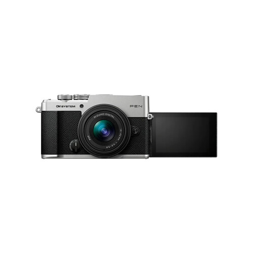 Olympus OM SYSTEM PEN Gümüş + M.Zuiko 14-42mm F3.5-5.6 III Objektif Kiti