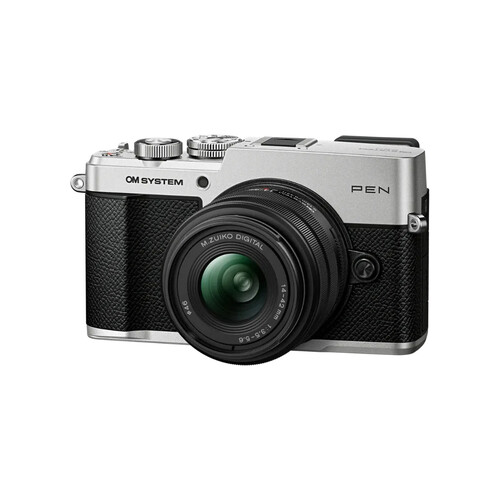 Olympus OM SYSTEM PEN Gümüş + M.Zuiko 14-42mm F3.5-5.6 III Objektif Kiti