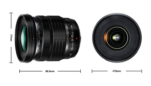 OM System M.Zuiko Digital ED 8-25mm f/4 PRO Lens (MFT)