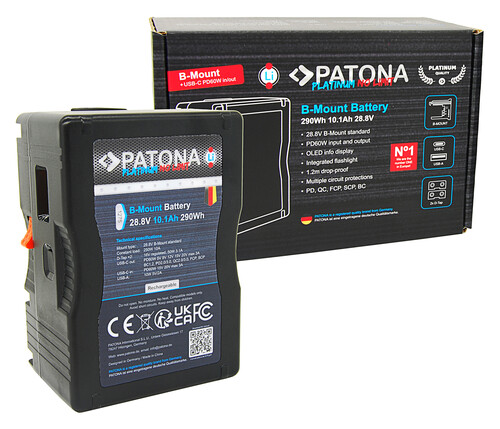 Patona 1275 Platinum B-Mount Batarya (290Wh)