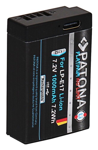 Patona 1352 Platinum Canon LP-E17 Batarya (Type-C Şarj Özellikli)