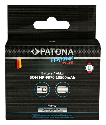 Patona 1377 Platinum USB-C Girişli Sony NP-F970 Batarya