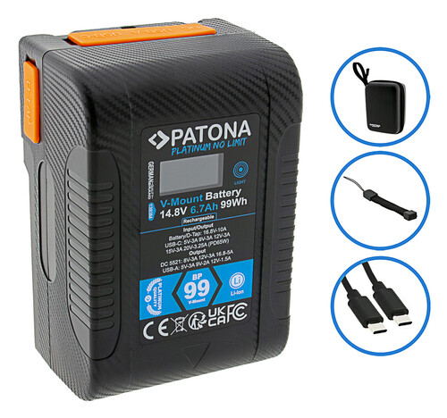 Patona 1383 Premium V-Mount Batarya (99Wh)