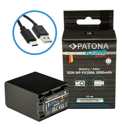 Patona 1395 Platinum NP-FV100 Batarya (Type-C)