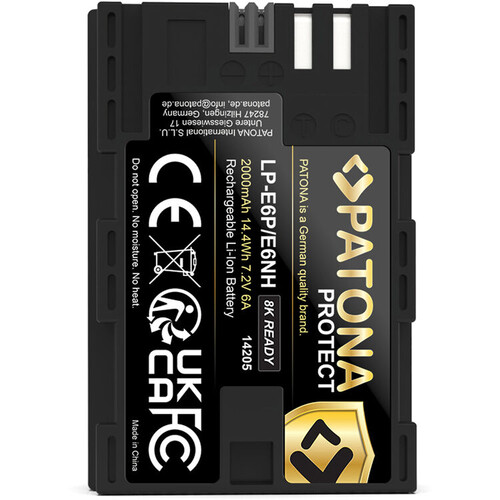 Patona 14205 Protect Canon LP-E6P Batarya