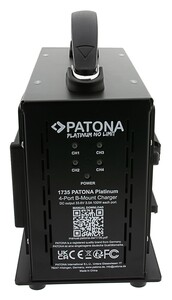 PATONA 1735 Platinum B-Mount 4'lü Şarj Aleti - Thumbnail