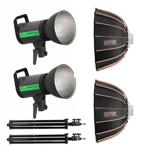 Patona 4198 ML-1200 120W Bi-Color LED 60cm Octagon Softbox İkili Işık Kiti