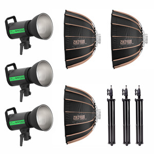 Patona - Patona 4198 ML-1200 120W Bi-Color LED 60cm Octagon Softbox Üçlü Işık Kiti