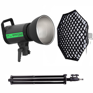 Patona - Patona 4198 ML-1200 120W Bi-Color LED 95cm Octagon Softbox Tekli Işık Kiti