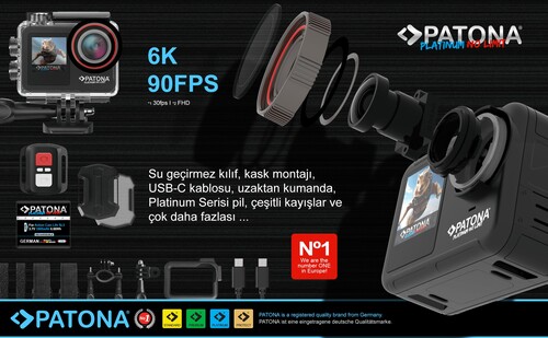 Patona 4233 Platinum Life SL5 Aksiyon Kamera