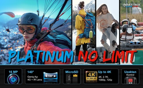 Patona 4235 Platinum Life SL3 Aksiyon Kamera